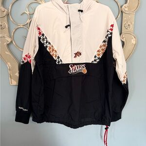Mitchell & Ness NBA 76ers 1/4 zip Jacket